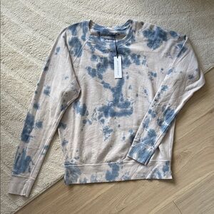 NEW- Unsubscribed Tie Dye Cotton Crewneck Sweatshirt